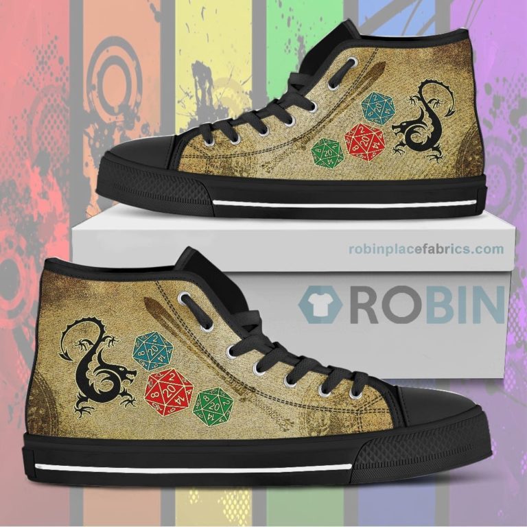 D&D Role-playing Canvas High Top Sneaker