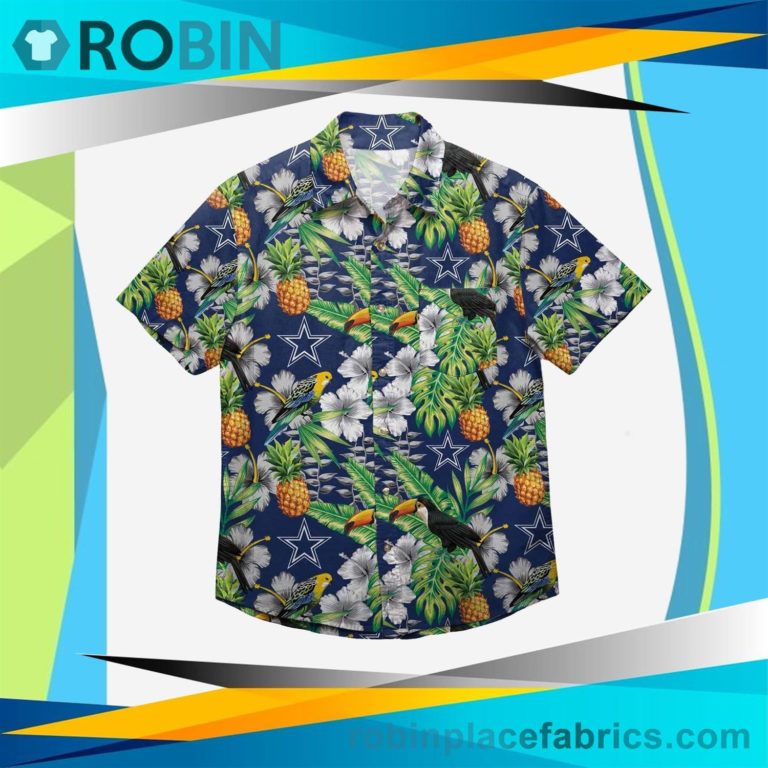 Dallas Cowboys Floral Button Up Shirt