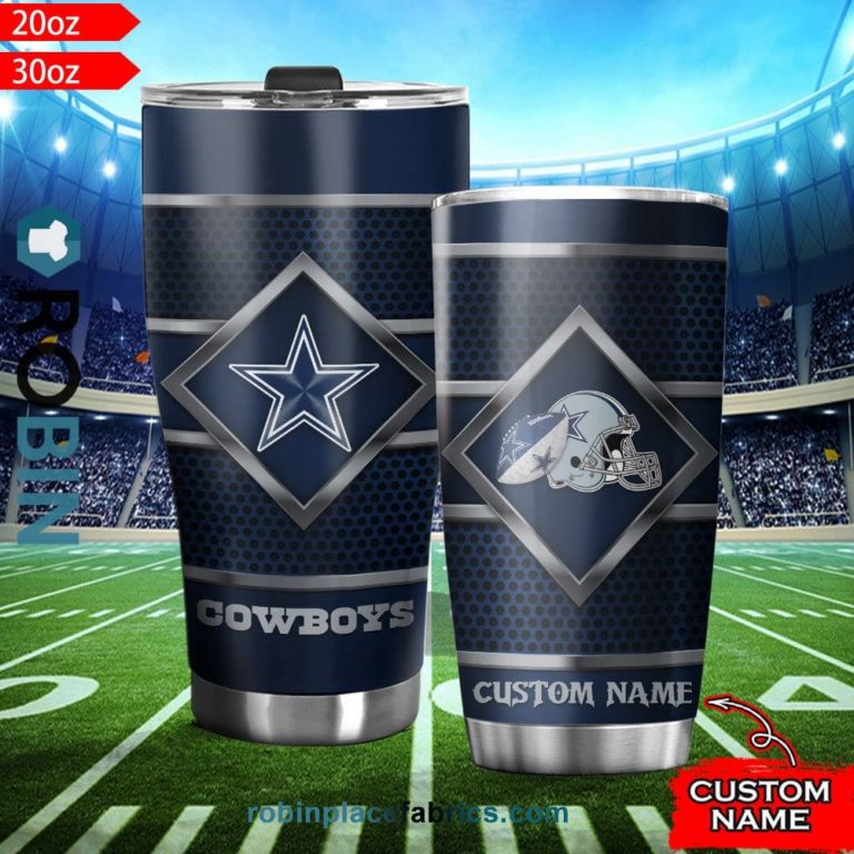 Dallas Cowboys NFL Custom Name Tumblers Cup