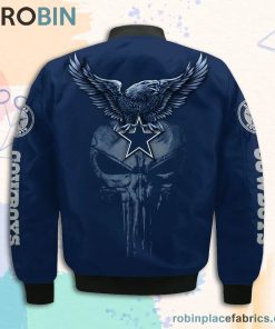 Dallas Cowboys NFL Logo Eagle Skull Bomber Jacket Dallas Cowboys NFL Logo Eagle Skull Bomber Jacket