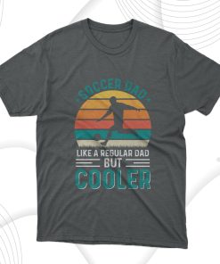 Cooler Soccer Dad Retro Sunset T-Shirt, Gift For Best Father