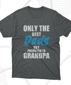 Only The Best Dads Get Promoted To Grandpa T-Shirt, Gift For Best Father