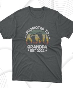 Promoted To Grandpa Est 2022 T-Shirt, Gift for Dad Promoted To Grandpa Est 2022 T-Shirt, Gift for Dad