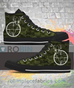 Deer Hunting Canvas High Top Sneaker