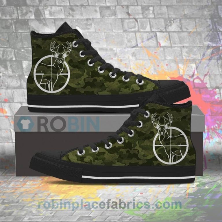 Deer Hunting Canvas High Top Sneaker