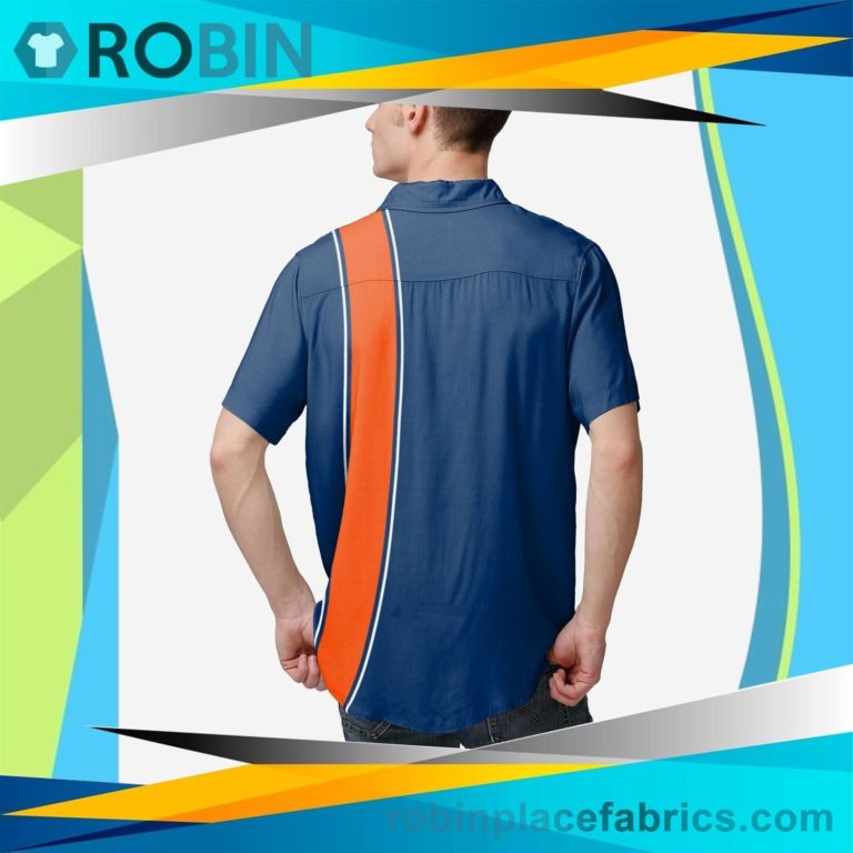 Denver Broncos Bowling Stripe Button Up Shirt