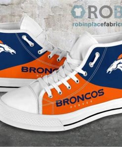 Denver Broncos Canvas High Top Shoes