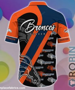 Denver Broncos NFL Short Sleeve Button Down Shirt