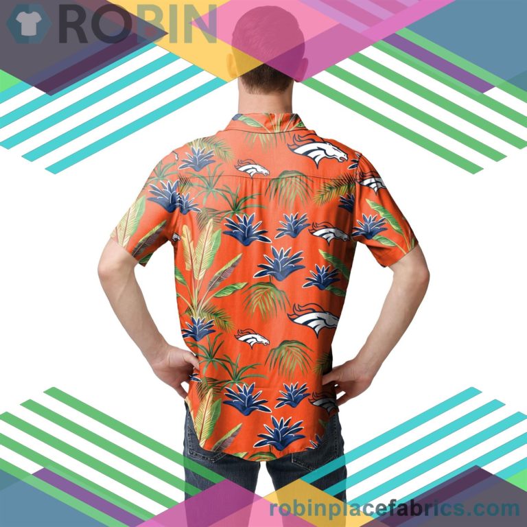 Denver Broncos Nfl Victory Vacay Button Up Shirt