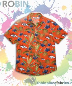 Denver Broncos Nfl Victory Vacay Button Up Shirt