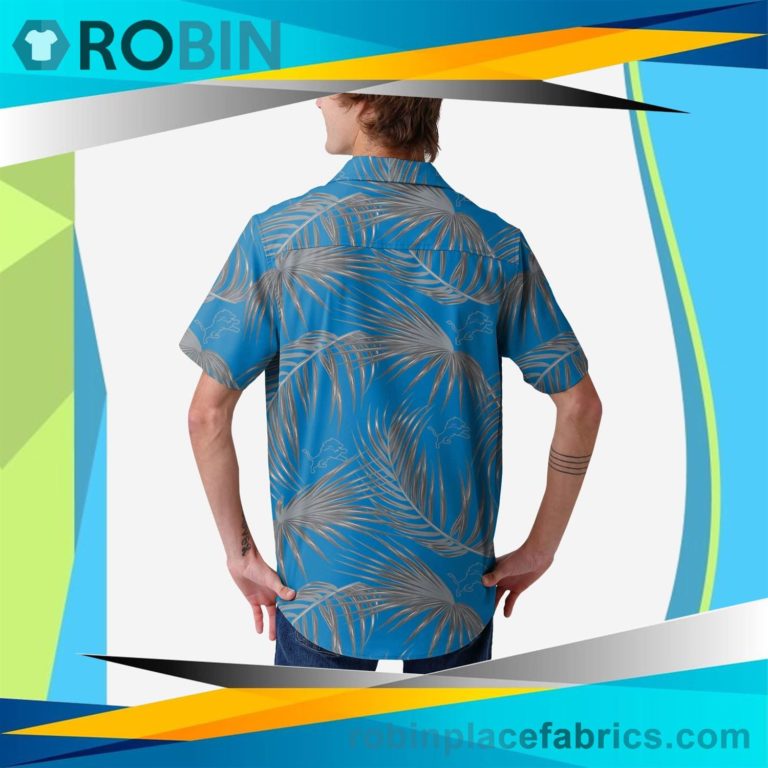 Detroit Lions Hawaiian Button Up Shirt