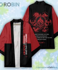 Diluc Kimono Cardigans Custom Genshin Impact