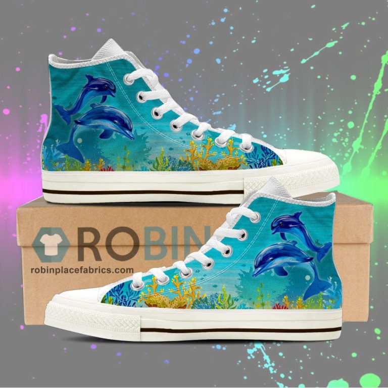 Dolphin Canvas High Top Sneaker