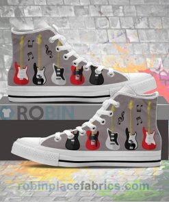 Electric Guitar Canvas High Top Sneaker