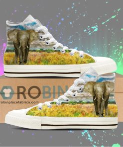 Elephant Canvas High Top Sneaker