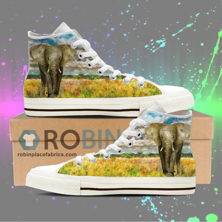 Elephant Canvas High Top Sneaker
