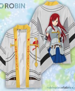 Erza Kimono Cardigans Custom Fairy Tail Anime
