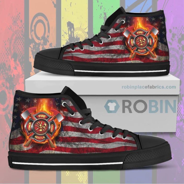 Fire Fighter Canvas High Top Sneaker