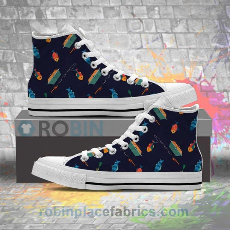 Fishing Lovers Canvas High Top Sneaker