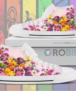 Florist Canvas High Top Sneaker Mens