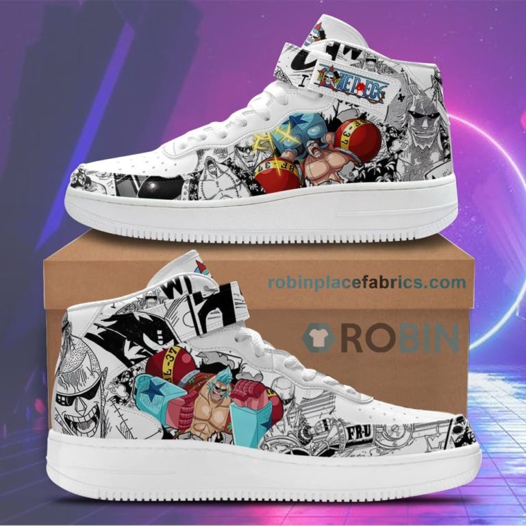 Franky Sneakers Air Mid Custom One Piece Anime Shoes