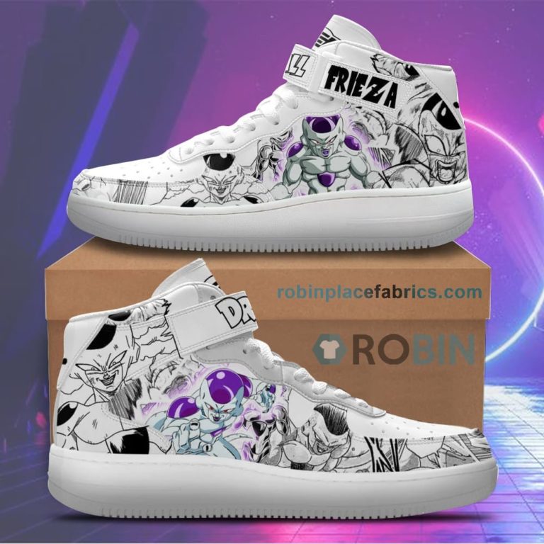 Frieza Sneakers Air Mid Custom Dragon Ball Anime Shoes
