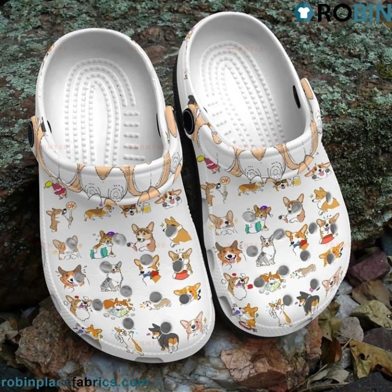 Funny Compilation Dog Crocs Shoes RobinPlaceFabrics