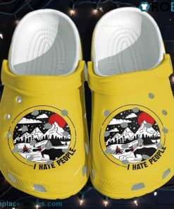 Funny I Hate People Camping Crocs Shoes
