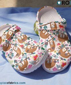 Funny Sloth Cartoon Cute Animal Crocs Shoes