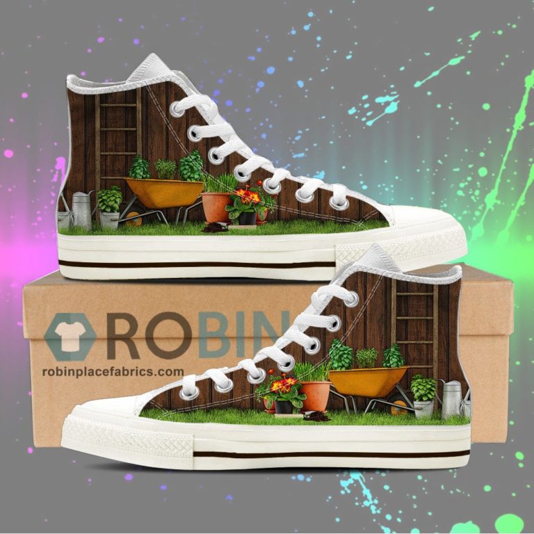 Gardening Canvas High Top Sneaker