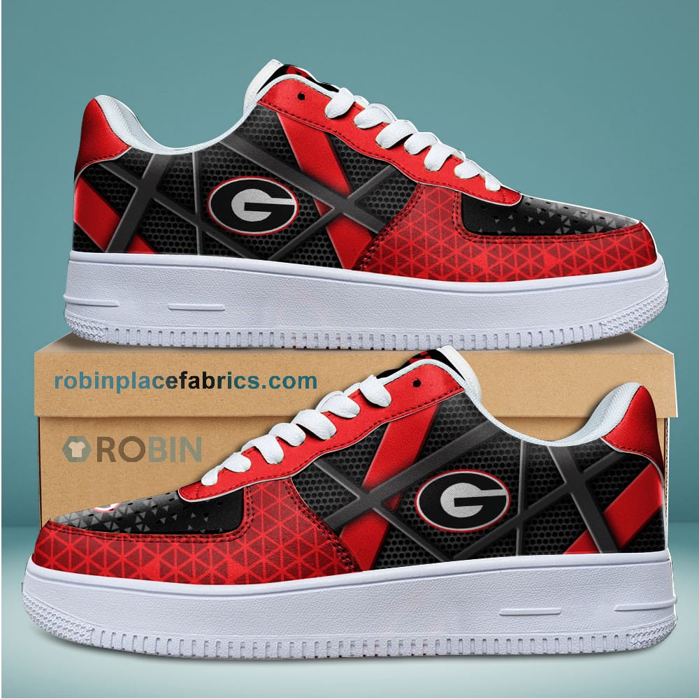 Georgia Bulldogs NCAA Football Team Air Force 1 NAF Sneakers ...