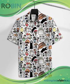 Ghibli Totoro Spirited Away Characters Chibi Hawaiian Shirt