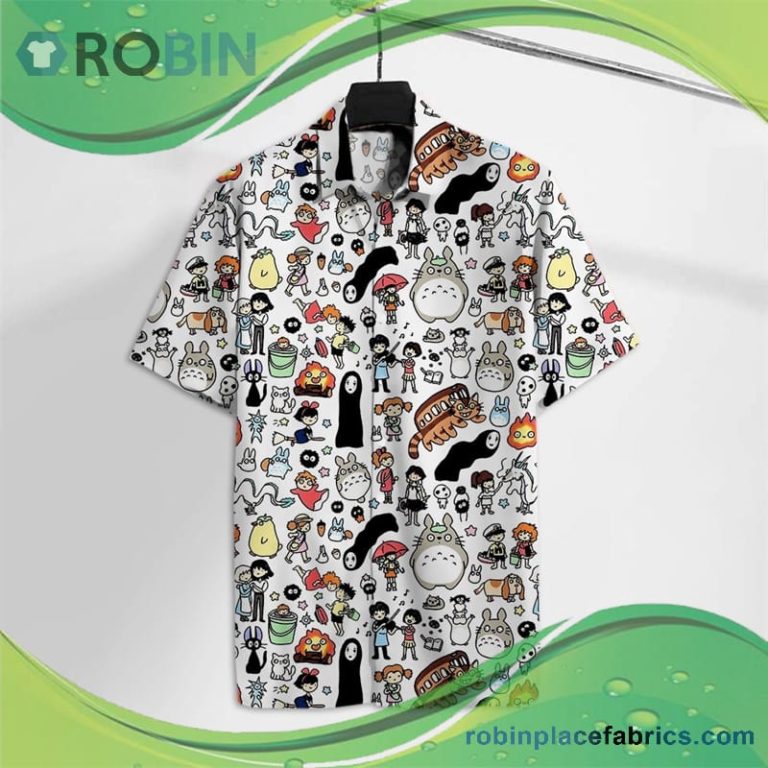 Ghibli Totoro Spirited Away Characters Chibi Hawaiian Shirt