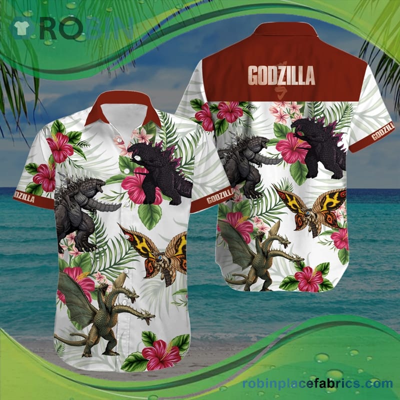 hawaiian godzilla shirt