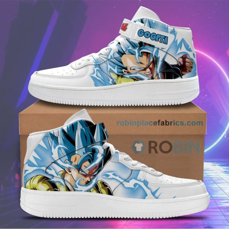 Gogeta Sneakers Air Force Mid Dragon Ball Anime Shoes