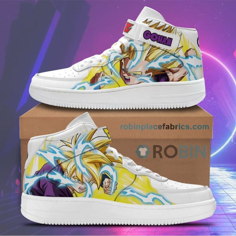 Gohan Sneakers Air Force Mid Dragon Ball Anime Shoes