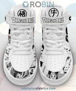 Goku and Chi Chi Sneakers Air Force Mid Dragon Ball Anime Shoes Goku and Chi Chi Sneakers Air Force Mid Dragon Ball Anime Shoes