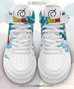 Goku and Vegeta Whis Sneakers Air Force 1 High Top Custom Dragon Ball Anime Shoes