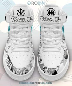 Goku Blue and Vegeta Blue Sneakers Air Force 1 High Top Dragon Ball Shoes
