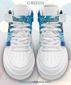 Goku Blue Sneakers Air Force 1 High Top Custom Dragon Ball Anime Shoes