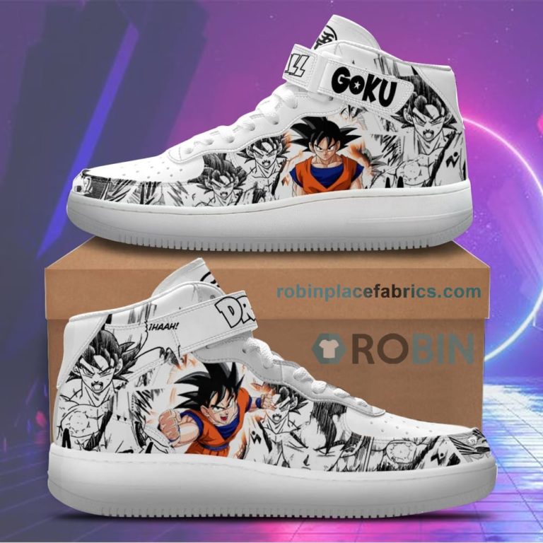 Goku Sneakers Air Mid Custom Dragon Ball Anime Shoes