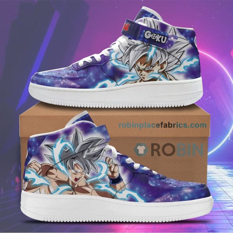 Goku Ultra Instinct Sneakers Air Mid Custom Dragon Ball Anime Shoes