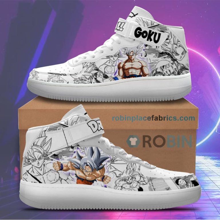 Goku Ultra Instinct Sneakers Air Mid Dragon Ball Anime Shoes