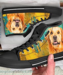 Golden Retriever Dog Canvas High Top Shoes