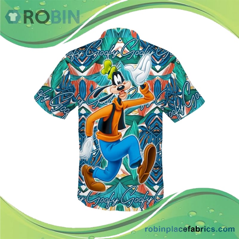 Goofy Cartoon Character Summer Hawaiian Shirt - RobinPlaceFabrics