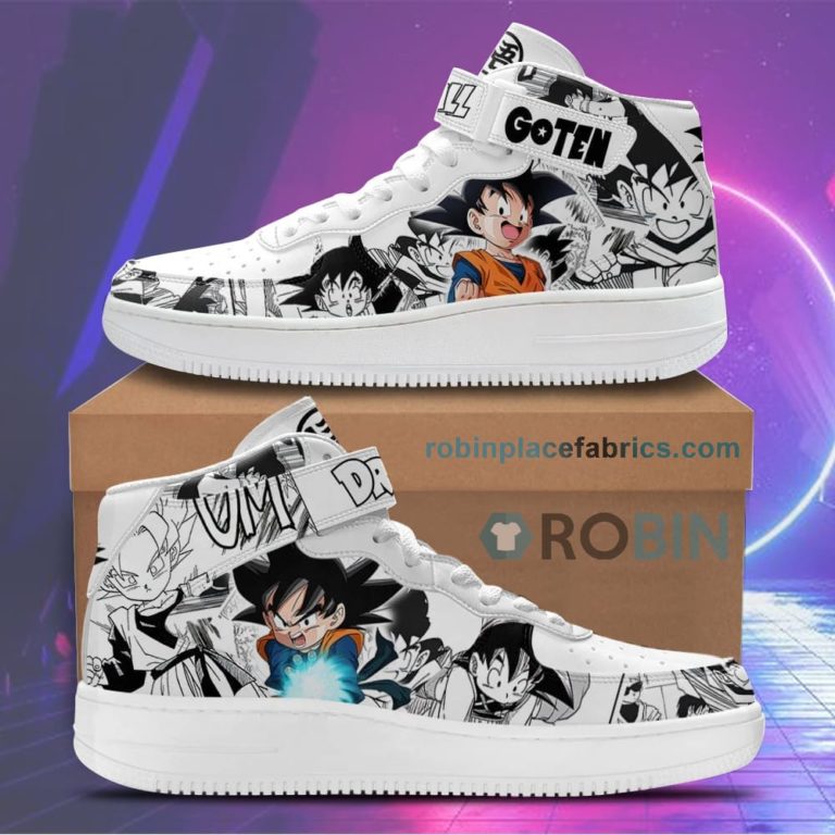 Goten Sneakers Air Mid Custom Dragon Ball Anime Shoes
