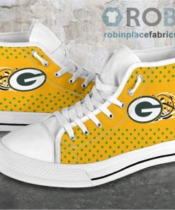 Green Bay Packers Canvas Shoes High Top