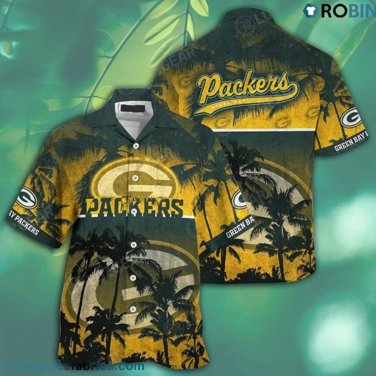 Green Bay Packers NFL Hawaiian Shirt Short Style Tropical Patterns