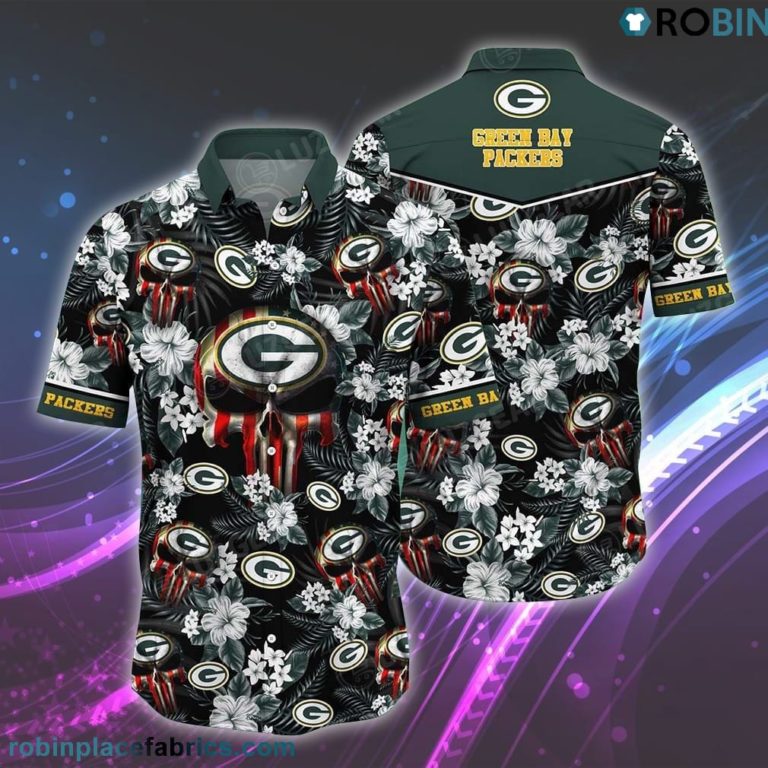 Green Bay Packers NFL Hawaiian Shirt Skull Punisher
