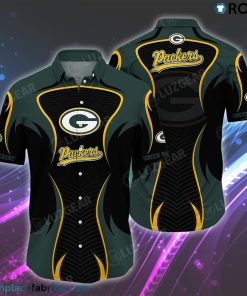 Green Bay Packers NFL Summer Short Sleeve Button Down Hawaiian Shirt